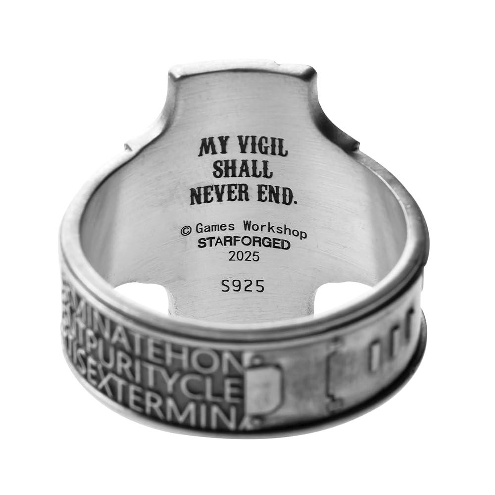 ORDER♡GOD ring SILVER925 17号 Starforged Warhammer 40K Creed of Ordo Xenos Deathwatch